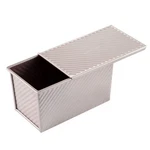 Chefmade Pullman Loaf Pan With 02 1LB Dough-cap. Corrugated, Champagne Gold. Fixed Price $39.83.
