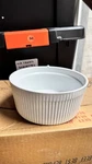 Bia Cordon Bleu Souffl Dish 1.5 Qt / 7.75" White Porcelain New Box. Fixed Price $20.00.