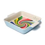 Porcelain Baking Dish 8X8 Non-stick Pan For Retro Swirl Pattern. Fixed Price $43.99.