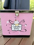 Nostalgia Electrics Mini Cupcake Maker CKM100 Kit Pink/blue Nonstick Baker -used. Fixed Price $31.35.