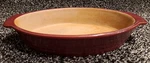 Pampered Chef 8" X 6" Cranberry Stoneware - Small Oval Family Heritage 061104. Fixed Price $12.00.