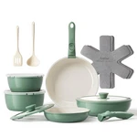 16PCS Ceramic Pots And Pans Set Cookware With. Fixed Price $143.64.
