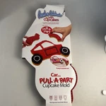 Car Cupcake Mold - Pull Apart Lifetime Brands Red Silicone, New. Fixed Price $9.00.