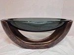 14" Nambe Metal Heritage Collection Pebble Display Glass Cradle Stand Neil Cohen. Fixed Price $119.99.