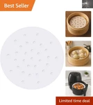 Reusable & Easy Clean 6-INCH Air Fryer Parchment Paper, 100-PACK For Home Chefs. Fixed Price $21.99.