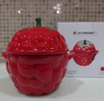 Creuset Raspberry Mini Cocotte Vegetable Series Stoneware Kitchen Casserole. Fixed Price $100.51.