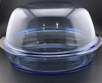 Royal Doulton Bakeware Multi-purpose Roaster Blue Glass 3L In Box. Fixed Price $18.00.