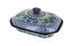 Polmedia Polish Pottery Dish With Cover Unikat - Moody Blues Pattern Handmade.... Fixed Price $332.97.