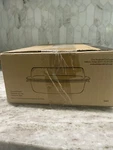 Pampered Chef Covered Baking Roaster W/ Glass Lid 3.5 Qt #2401 Retired New. Fixed Price $85.00.
