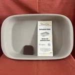 Pampered Chef 9X13 Stone Baker Deep Dish Casserole Pan + Scraper New 1430. Fixed Price $45.67.