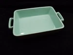 Martha Stewart Mint Green 5X7 Baking Dish With Handles Ceramic Casserole. Fixed Price $16.00.