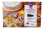 Wilton 115 Piece Baking Set -4 Pans, 3 Metal Cookie Cutters, Icing Kit.... Fixed Price $19.99.