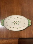 Temptations 13 Serving Platter Cardinal Christmas Pattern PPP-YT-736679 Euc. Fixed Price $21.00.