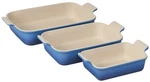 Stoneware Heritage 3 Rectangular Dishes Marseille Creuset. Fixed Price $209.99.