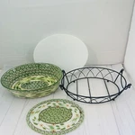 Temptations Old World Green 2 Qt. Oval Baker Cover Trivet Stand Replacement. Fixed Price $29.99.