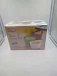 Nib Sollazzo Bake & Serve Set (4) Bowls: Green Yellow White Red Snacks. Fixed Price $18.47.