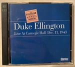 Duke Ellington Live Carnegie Hall Dec. 11, 1943 Johnny Hodges Ray Nance 2 X Cd. Fixed Price $19.97.