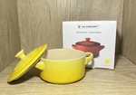 Creuset Stoneware Mini Round Cocotte Casserole Dish Yellow Soleil 8 Oz. Fixed Price $29.99.