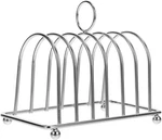 Stainless Steel Toast Rack 6-SLICE Bread Holder Stand With Ball Feet Carry. Fixed Price $22.02.