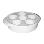 Diversified Ceramics DCI27W White 6 Hole Escargot Plate 12 /. Fixed Price $169.02.