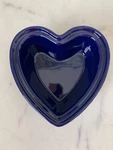 Chantal Navy Blue Heart Dish 2 Cup Baking 93-HPDD14 Valentines Day Cute. Fixed Price $14.99.