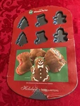 Wilton 12 Cavity Whoopie Pan Christmas Tree, Stocking, Gingerbread Men. Fixed Price $9.00.