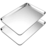 Extra Large Baking Sheet Set Of 2, P&p Chef Stainless Steel Bakeware Cookie. Fixed Price $42.21.