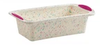 Trudeau Structure Silicone 8.5 X 4.5 Inch Loaf Pan, Confetti/fuchsia. Fixed Price $32.27.