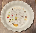 Martha Stewart Exclusively For Macy's Pumpkin Pie Recipe Plate 10 In.. Fixed Price $28.01.