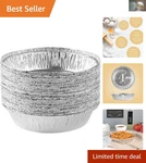 Versatile 7'' Round Disposable Aluminum Bakeware - Pack Of 20 For All Occasions. Fixed Price $23.99.