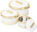 Insulated Casserole Dish With Lid Pc Set 3.7/2.6/1.5 Qt. Hot Pot Food Warme.... Fixed Price $89.05.