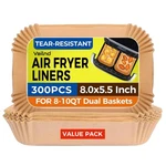 Vailnd 300PCS Air Fryer Paper Liners Disposable, 8X5.5" Rectangle Parchment P.... Fixed Price $26.85.