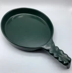 Frankoma Dark Green Handled Oval Baking Dish FBP-2 Pottery, Usa. Fixed Price $29.99.