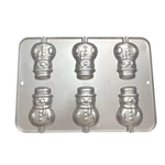 Wilton # 2105-8107 Aluminum Six (6) Snow Man Chocolate Mold 1996. Fixed Price $9.99.