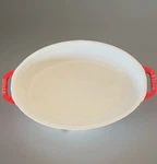 Staub Oval Baking Dish Red Ceramic Stoneware 10. Fixed Price $25.99.