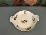 Lourioux Faune Porcelain Handle Baking Dish France Vegetables. Fixed Price $18.40.
