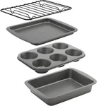 Goodcook 4-PIECE Nonstick Steel Toaster Oven Set With Sheet Assorted, Gray. Fixed Price $26.99.