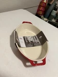 Staub Ceramics Oval Baking Dish Cherry Red Roasting Casserole Oven Safe. Fixed Price $35.99.