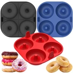 Webake Silicone Air Fryer Pan For Baking, 4-CAVITY Donut, Grey Blue Red. Fixed Price $21.81.