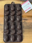 Celebrate Fruit Ice Cube Mold Tray, 15 Holes, Brown Silicone, Pack. Fixed Price $15.68.