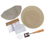 Roots & Harvest Sourdough Bread Starter Kit Rattan Basket Lame Blades Scraper. Fixed Price $49.44.