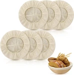 Boao 6 Pieces Bread Banneton Proofing Basket Liner Cloth Cover Natural Rattan. Fixed Price $18.72.