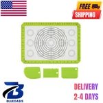 4-PIECE Silicone Baking Mat Set With Dough Scrapers Non Stick, Bpa Free, Easy. Fixed Price $9.99.