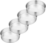 P&p Chef Cake Set Of 4, Stainless Steel Baking Round Tins Bakeware. Fixed Price $28.42.