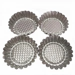 Set Of 20, Mystar 3-3/4 Fluted Design Round Shape Non-stick Aluminum Tart Mold,. Fixed Price $20.26.