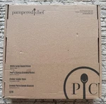 Pampered Chef Round Baking Stone 15" Large 1379 Pizza Pan With Handles Brand New. Fixed Price $89.99.