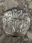 Wilton Happy Birthday 502-2405 Cake Pan Aluminum Bakeware 1980 Retro Look. Fixed Price $9.75.