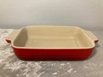 Le Creuset Red Baking Dish 7"L X 1.75"D Rectangular Stoneware Model 13-17. Fixed Price $22.75.