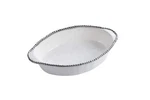 Pampa Bay Titanium Baking Dish (oval, Salerno) White And Silver. Fixed Price $107.90.