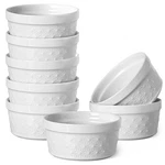 6 Oz Ramekins Oven Safe, Creme Brulee Set Of 8, Ceramic Souffle Dish.... Fixed Price $29.02.